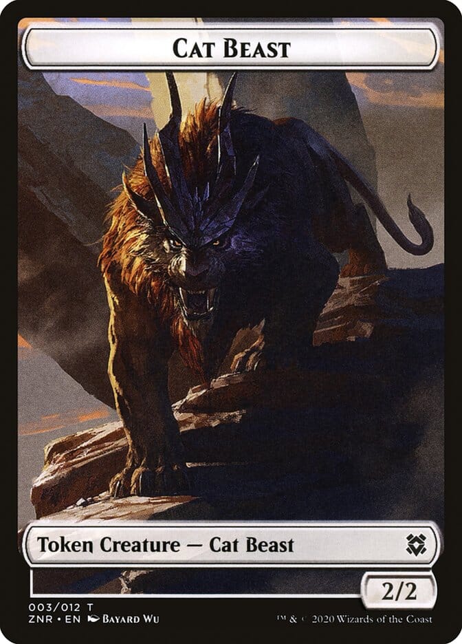 Cat Beast Token [Zendikar Rising] MTG Single Magic: The Gathering  | Multizone: Comics And Games
