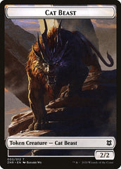 Cat Beast Token [Zendikar Rising] MTG Single Magic: The Gathering  | Multizone: Comics And Games