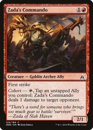 Zada's Commando [Oath of the Gatewatch] MTG Single Magic: The Gathering  | Multizone: Comics And Games