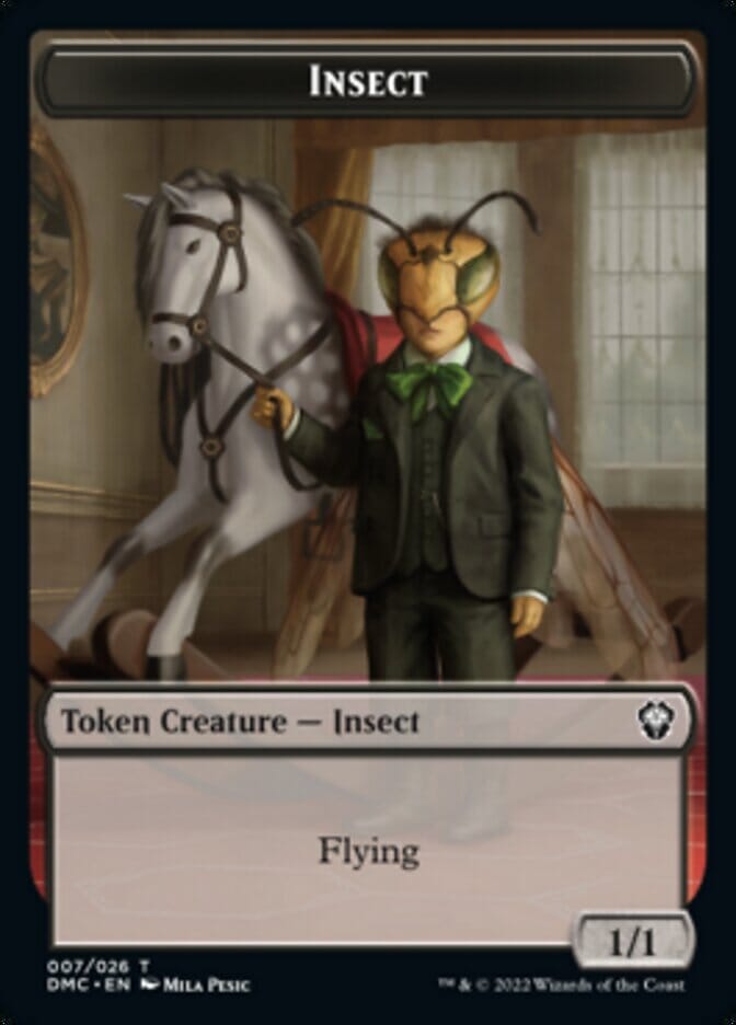 Soldier // Insect Double-sided Token [Dominaria United Tokens] MTG Single Magic: The Gathering  | Multizone: Comics And Games
