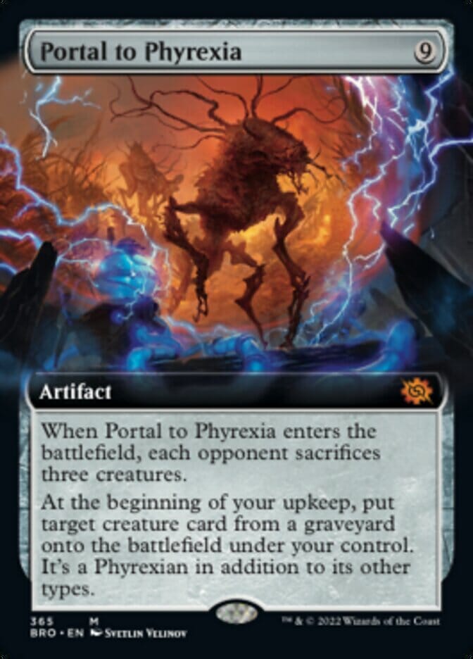 Portal to Phyrexia (Extended Art) [The Brothers' War] MTG Single Magic: The Gathering  | Multizone: Comics And Games