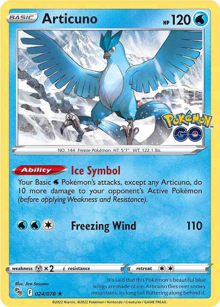 Articuno (024/078) [Pokémon GO] Pokemon Single Pokémon  | Multizone: Comics And Games