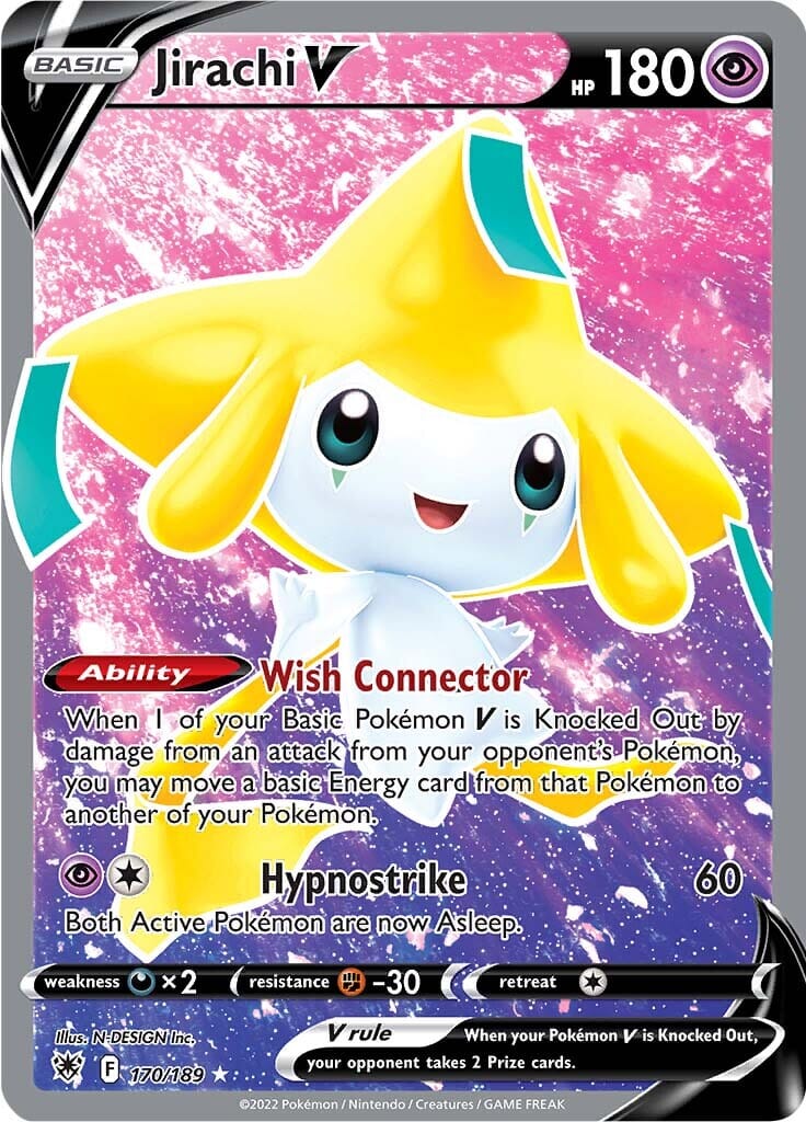 Jirachi V (170/189) [Sword & Shield: Astral Radiance] Pokemon Single Pokémon  | Multizone: Comics And Games
