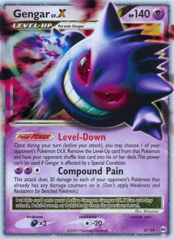 Gengar LV.X (97/99) [Platinum: Arceus] Pokemon Single Pokémon  | Multizone: Comics And Games