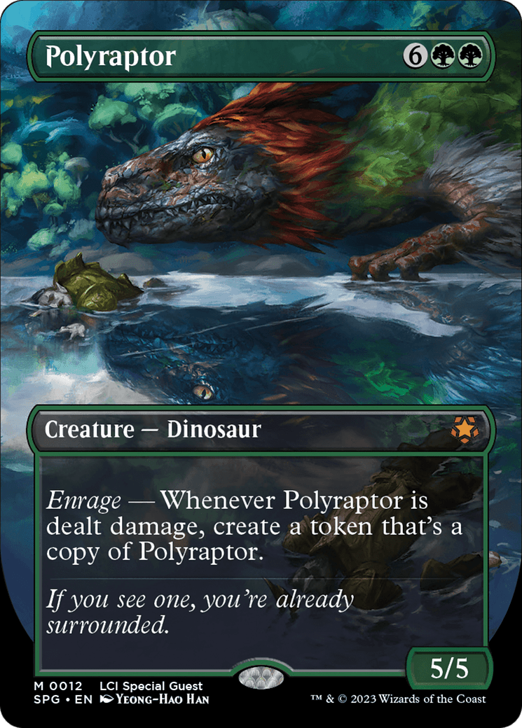 Polyraptor (Borderless) [The Lost Caverns of Ixalan Special Guests] MTG Single Magic: The Gathering  | Multizone: Comics And Games