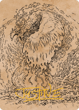 Nemesis Phoenix Art Card (Gold-Stamped Signature) [Commander Legends: Battle for Baldur's Gate Art Series] MTG Single Magic: The Gathering  | Multizone: Comics And Games