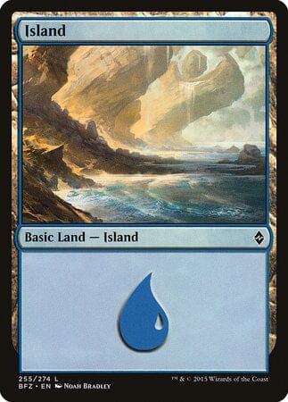 Island (255) [Battle for Zendikar] MTG Single Magic: The Gathering  | Multizone: Comics And Games