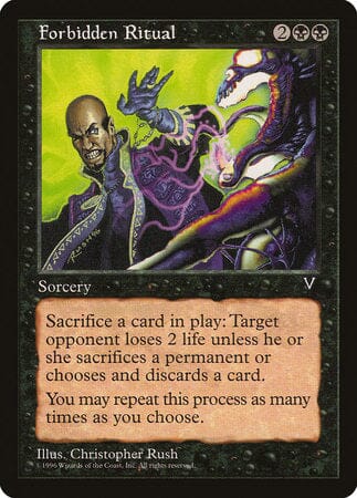 Forbidden Ritual [Visions] MTG Single Magic: The Gathering  | Multizone: Comics And Games