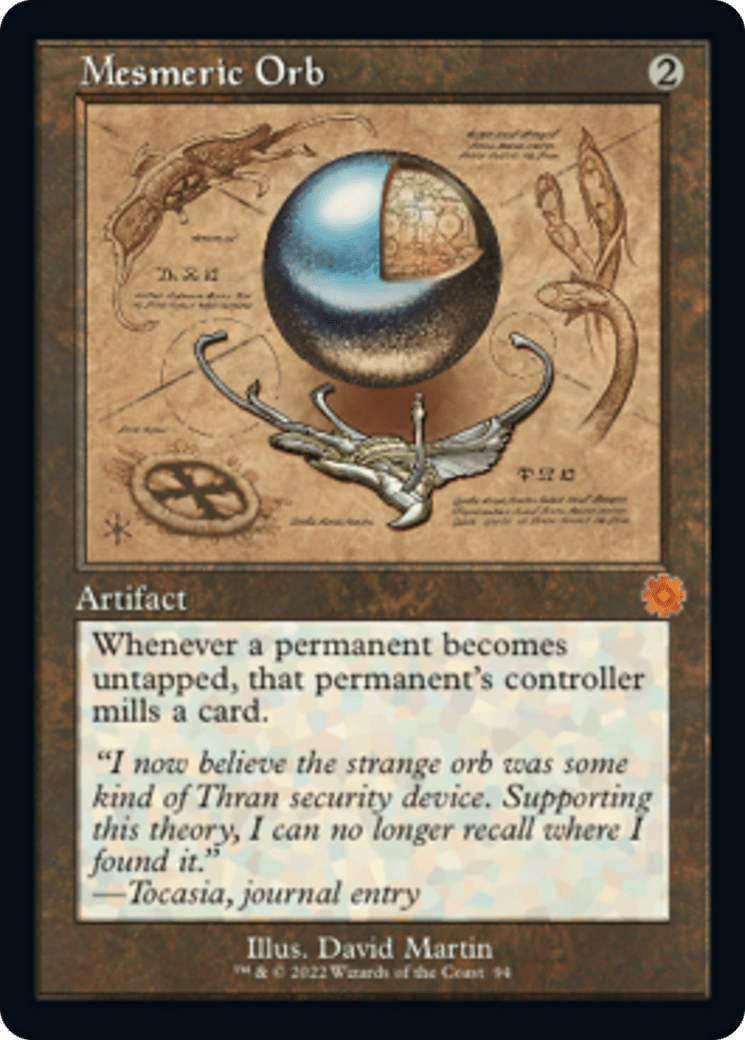 Mesmeric Orb (Retro Schematic) [The Brothers' War Retro Artifacts] MTG Single Magic: The Gathering  | Multizone: Comics And Games