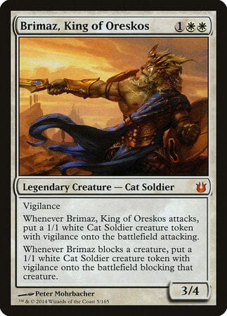 Brimaz, King of Oreskos [Born of the Gods] MTG Single Magic: The Gathering  | Multizone: Comics And Games
