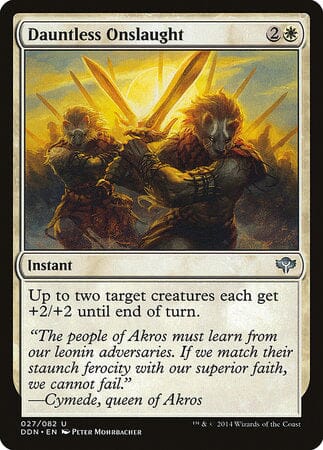 Dauntless Onslaught [Duel Decks: Speed vs. Cunning] MTG Single Magic: The Gathering  | Multizone: Comics And Games