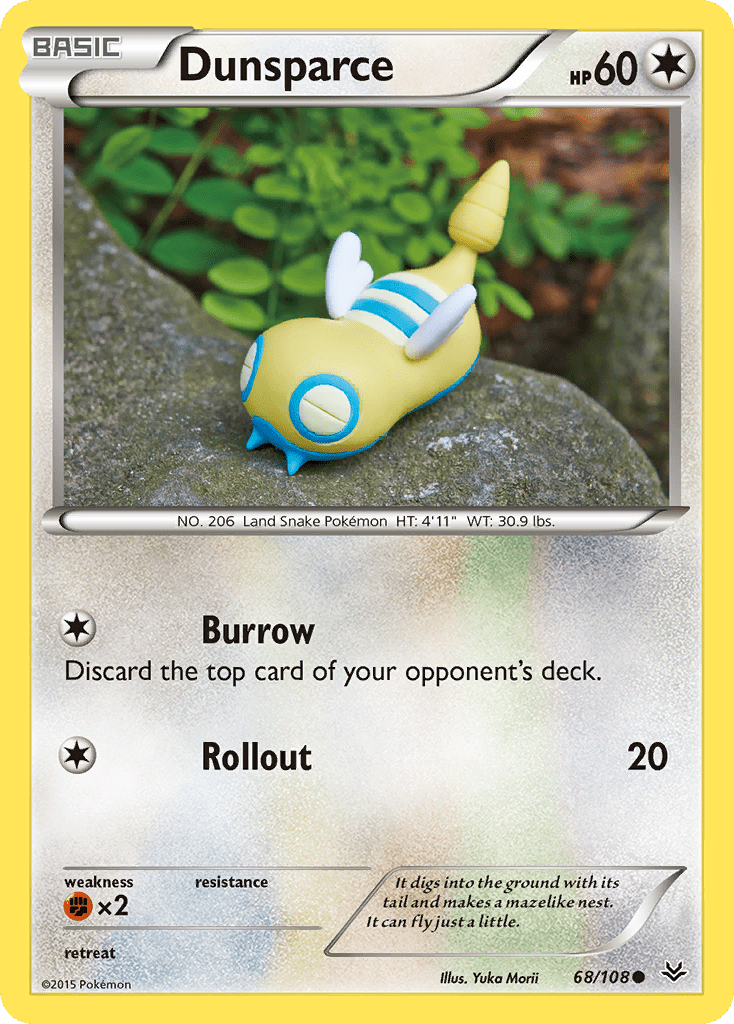 Dunsparce (68/108) [XY: Roaring Skies] Pokemon Single Pokémon  | Multizone: Comics And Games
