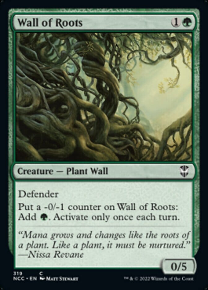 Wall of Roots [Streets of New Capenna Commander] MTG Single Magic: The Gathering  | Multizone: Comics And Games