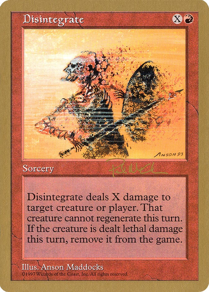 Disintegrate (Paul McCabe) [World Championship Decks 1997] MTG Single Magic: The Gathering  | Multizone: Comics And Games