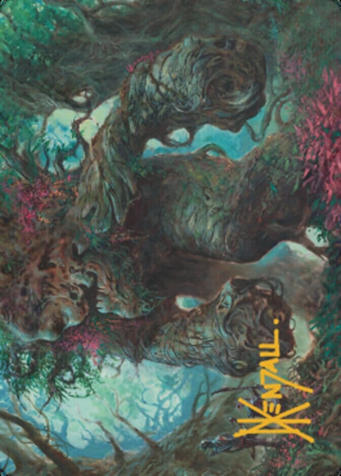 Magnigoth Sentry Art Card (Gold-Stamped Signature) [Dominaria United Art Series] MTG Single Magic: The Gathering  | Multizone: Comics And Games