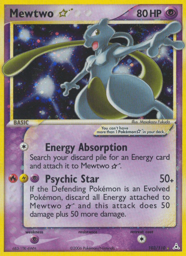 Mewtwo Star (103/110) [EX: Holon Phantoms] Pokemon Single Pokémon  | Multizone: Comics And Games