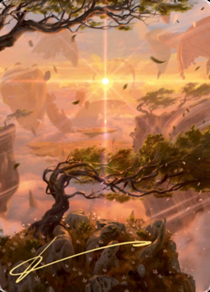 Windswept Heath Art Card (Gold-Stamped Signature) [Zendikar Rising Art Series] MTG Single Magic: The Gathering  | Multizone: Comics And Games
