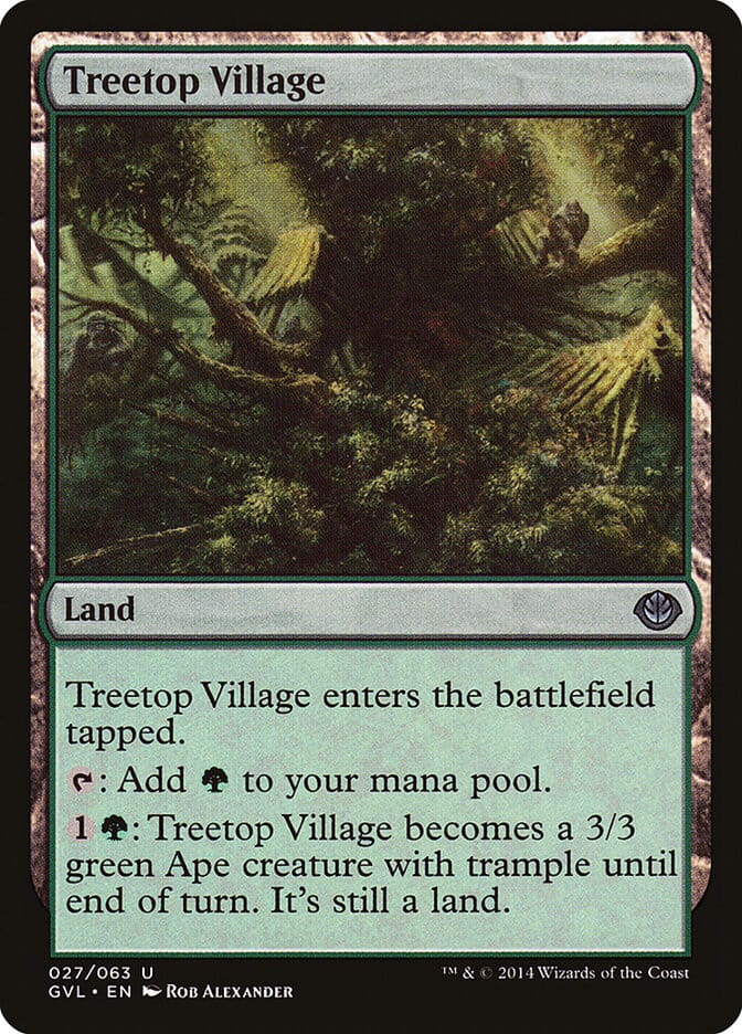 Treetop Village (Garruk vs. Liliana) [Duel Decks Anthology] MTG Single Magic: The Gathering  | Multizone: Comics And Games