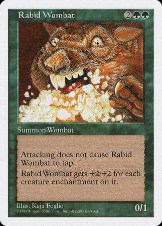 Rabid Wombat [Fifth Edition] MTG Single Magic: The Gathering  | Multizone: Comics And Games