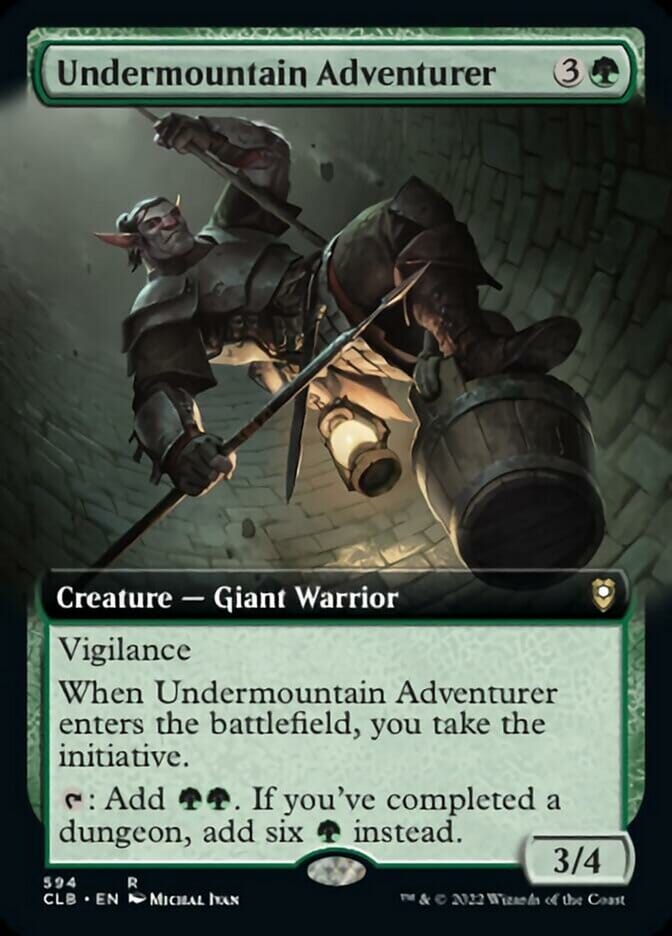Undermountain Adventurer (Extended Art) [Commander Legends: Battle for Baldur's Gate] MTG Single Magic: The Gathering  | Multizone: Comics And Games