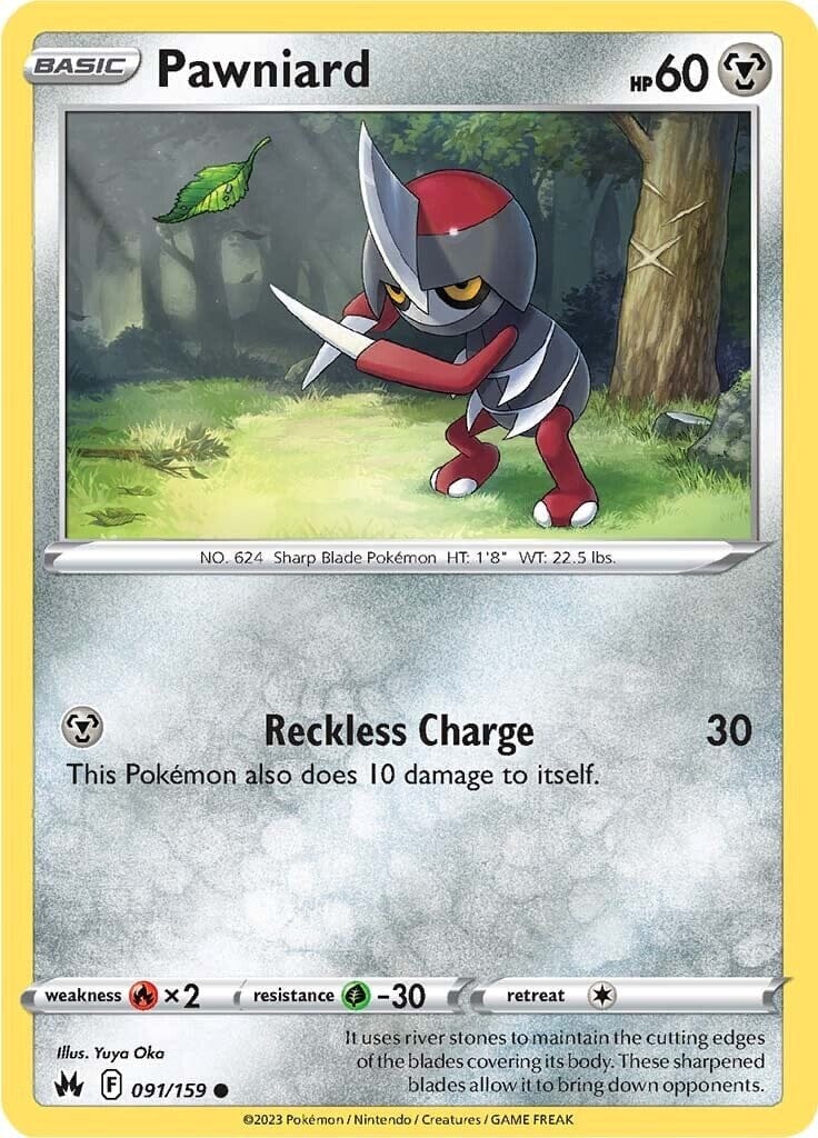 Pawniard (091/159) (91) [Sword & Shield: Crown Zenith] Pokemon Single Pokémon  | Multizone: Comics And Games
