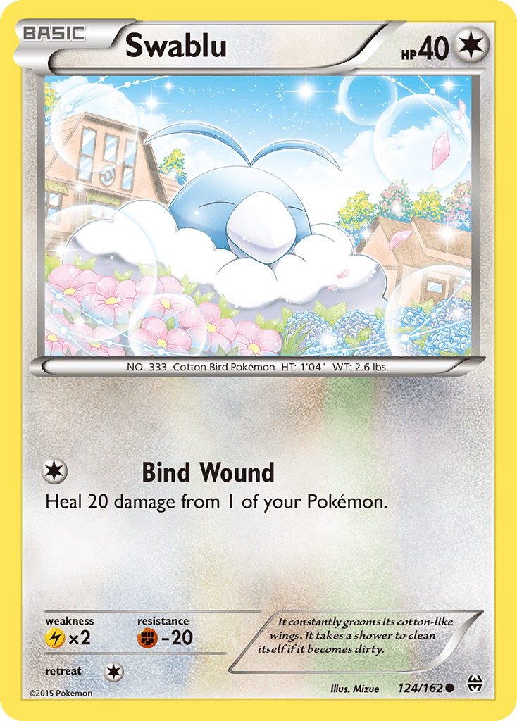 Swablu (124/162) [XY: BREAKthrough] Pokemon Single Pokémon  | Multizone: Comics And Games