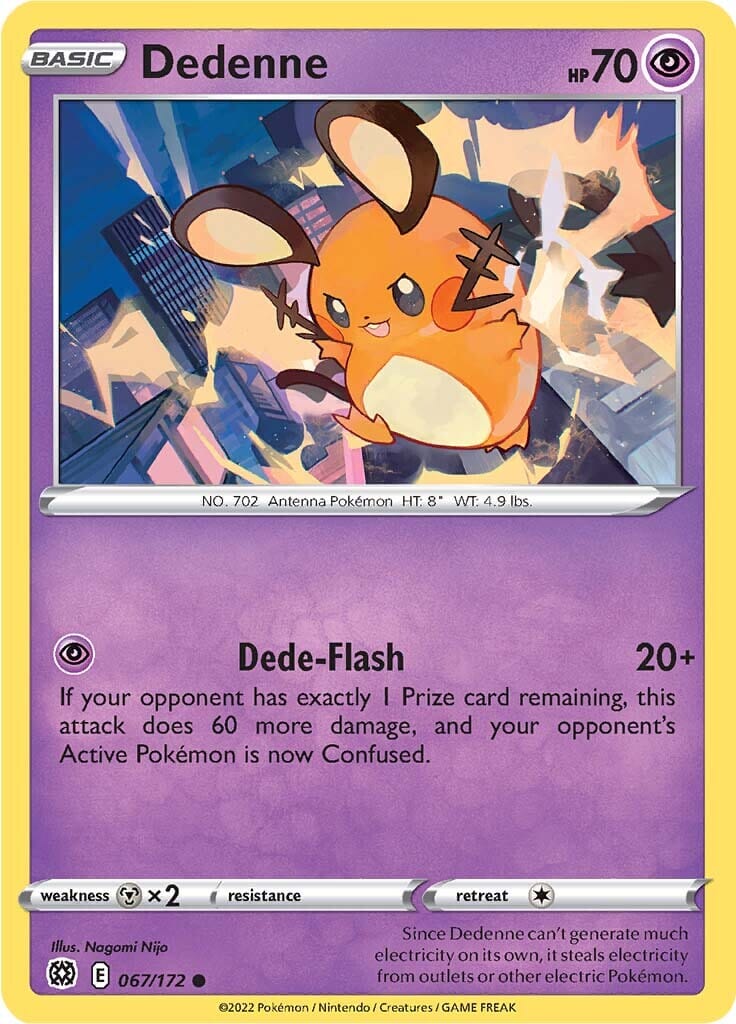 Dedenne (067/172) [Sword & Shield: Brilliant Stars] Pokemon Single Pokémon  | Multizone: Comics And Games