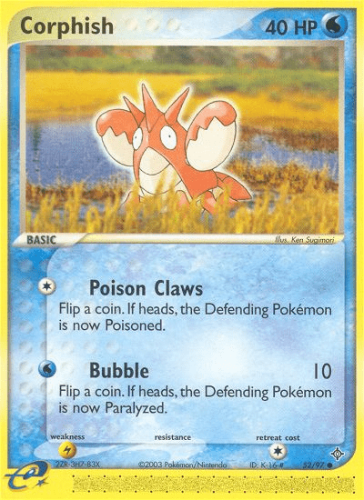 Corphish (52/97) [EX: Dragon] Pokemon Single Pokémon  | Multizone: Comics And Games