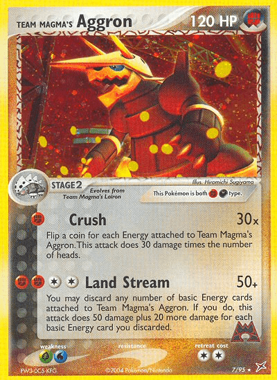 Team Magma's Aggron (7/95) [EX: Team Magma vs Team Aqua] Pokemon Single Pokémon  | Multizone: Comics And Games