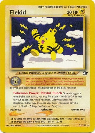 Elekid (22/111) [Neo Genesis Unlimited] Pokemon Single Pokémon  | Multizone: Comics And Games