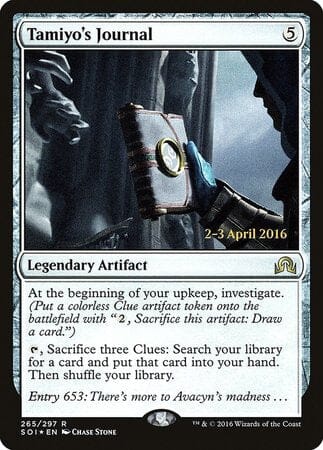 Tamiyo's Journal (Entry 653) [Shadows over Innistrad Promos] MTG Single Magic: The Gathering  | Multizone: Comics And Games