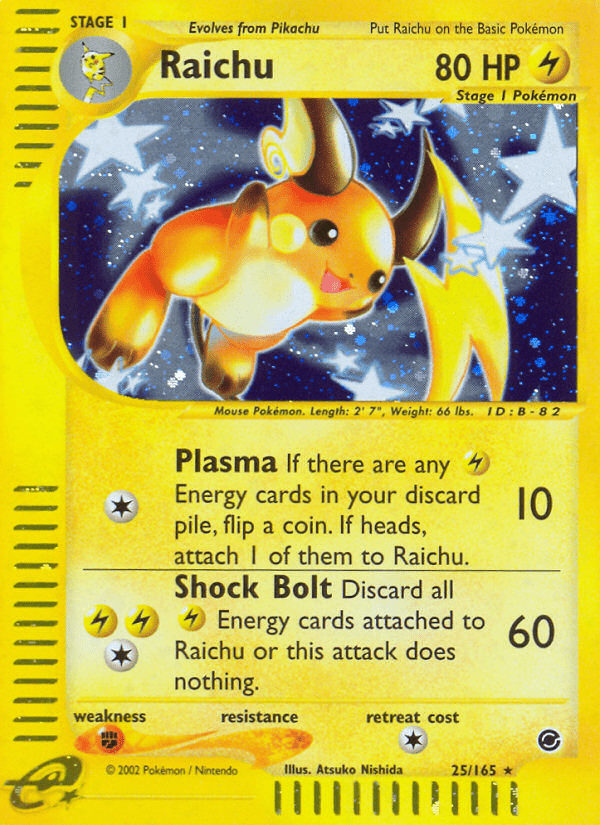 Raichu (25/165) [Expedition: Base Set] Pokemon Single Pokémon  | Multizone: Comics And Games