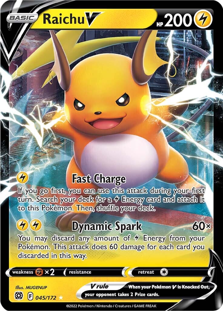 Raichu V (045/172) [Sword & Shield: Brilliant Stars] Pokemon Single Pokémon  | Multizone: Comics And Games