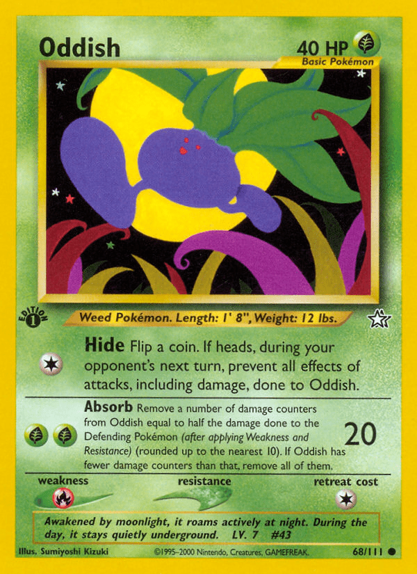 Oddish (68/111) [Neo Genesis 1st Edition] Pokemon Single Pokémon  | Multizone: Comics And Games