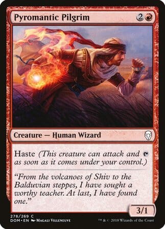 Pyromantic Pilgrim [Dominaria] MTG Single Magic: The Gathering  | Multizone: Comics And Games
