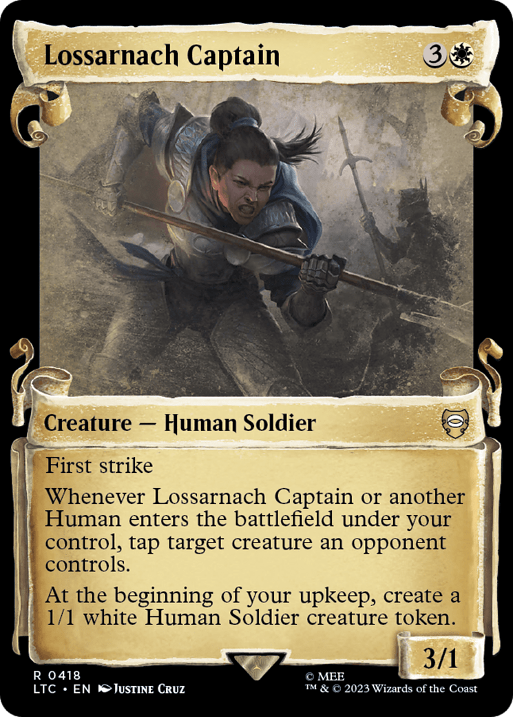 Lossarnach Captain [The Lord of the Rings: Tales of Middle-Earth Commander Showcase Scrolls] MTG Single Magic: The Gathering  | Multizone: Comics And Games