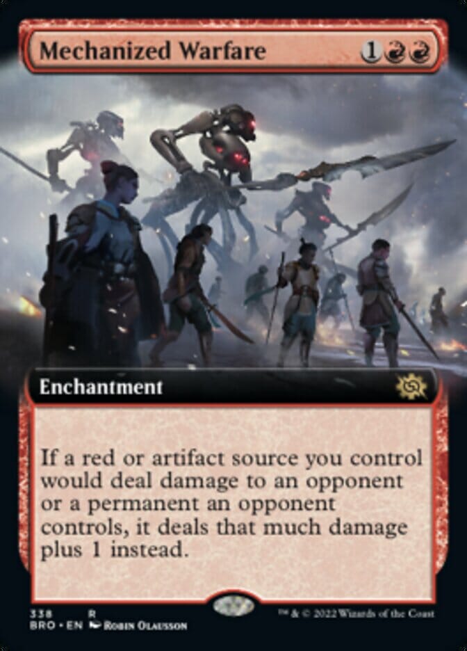 Mechanized Warfare (Extended Art) [The Brothers' War] MTG Single Magic: The Gathering  | Multizone: Comics And Games