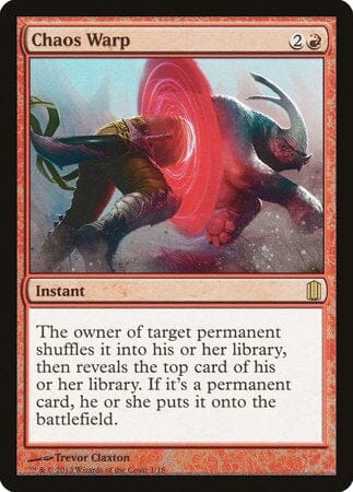Chaos Warp [Commander's Arsenal] MTG Single Magic: The Gathering  | Multizone: Comics And Games