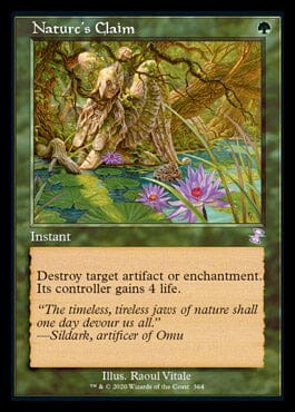 Nature's Claim (Timeshifted) [Time Spiral Remastered] MTG Single Magic: The Gathering  | Multizone: Comics And Games