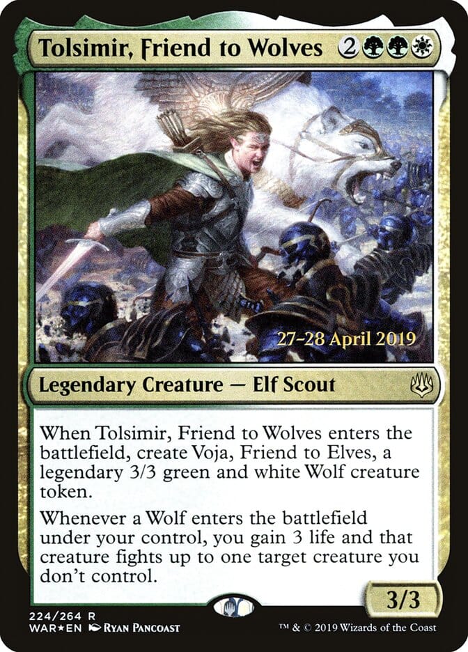 Tolsimir, Friend to Wolves [War of the Spark Prerelease Promos] MTG Single Magic: The Gathering  | Multizone: Comics And Games