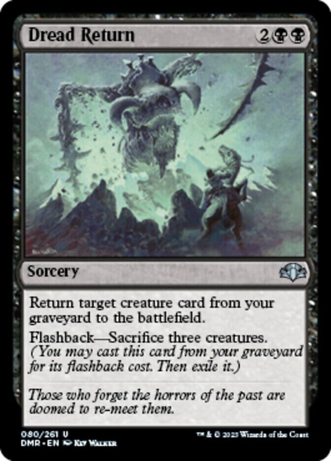 Dread Return [Dominaria Remastered] MTG Single Magic: The Gathering  | Multizone: Comics And Games