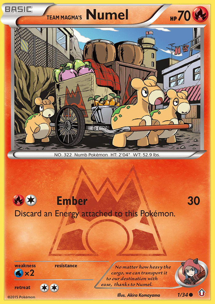 Team Magma's Numel (1/34) [XY: Double Crisis] Pokemon Single Pokémon  | Multizone: Comics And Games