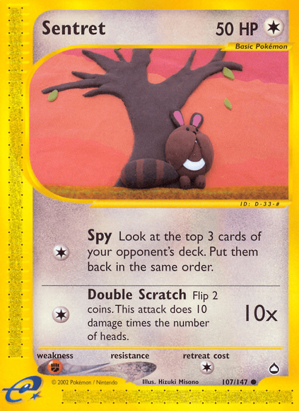 Sentret (107/147) [Aquapolis] Pokemon Single Pokémon  | Multizone: Comics And Games