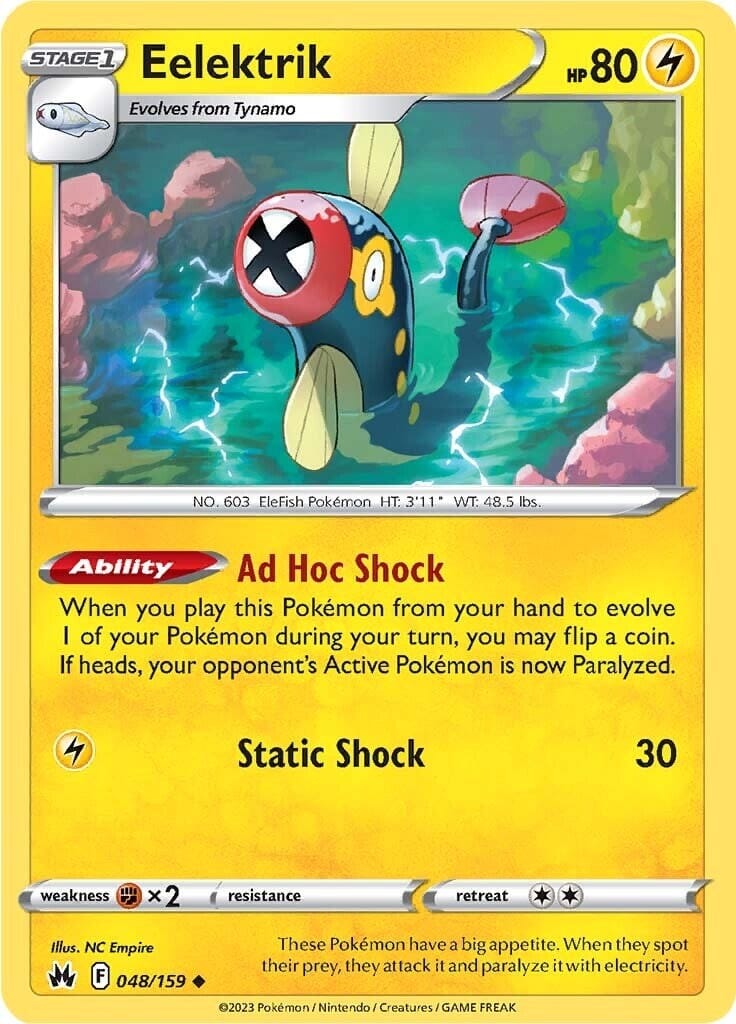 Eelektrik (048/159) [Sword & Shield: Crown Zenith] Pokemon Single Pokémon  | Multizone: Comics And Games