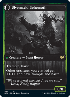 Ulvenwald Oddity // Ulvenwald Behemoth [Innistrad: Double Feature] MTG Single Magic: The Gathering  | Multizone: Comics And Games