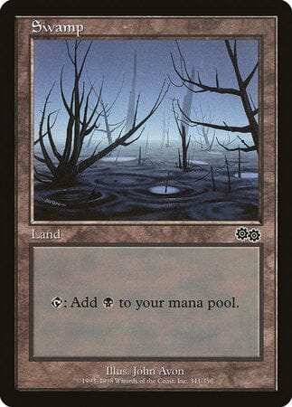 Swamp (341) [Urza's Saga] MTG Single Magic: The Gathering  | Multizone: Comics And Games