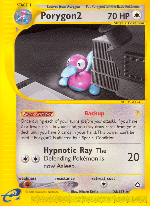 Porygon2 (28/147) [Aquapolis] Pokemon Single Pokémon  | Multizone: Comics And Games