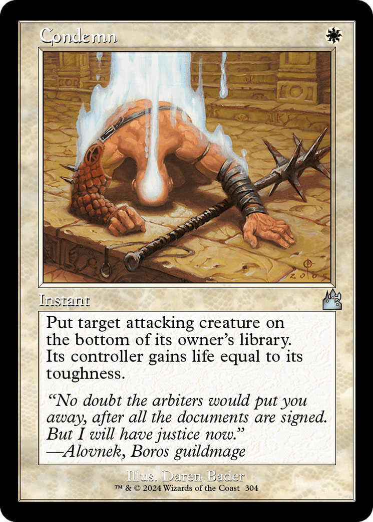 Condemn (Retro Frame) [Ravnica Remastered] MTG Single Magic: The Gathering  | Multizone: Comics And Games
