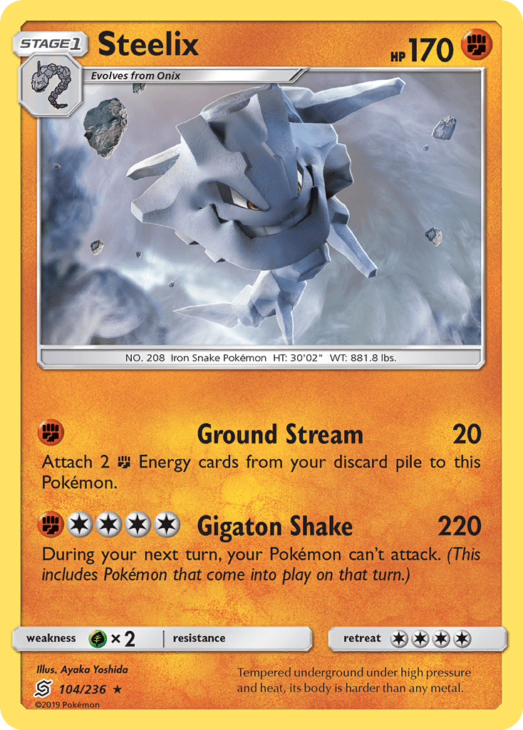 Steelix (104/236) [Sun & Moon: Unified Minds] Pokemon Single Pokémon  | Multizone: Comics And Games