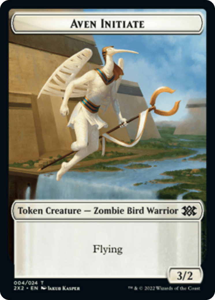 Spider // Aven Initiate Double-sided Token [Double Masters 2022 Tokens] MTG Single Magic: The Gathering  | Multizone: Comics And Games
